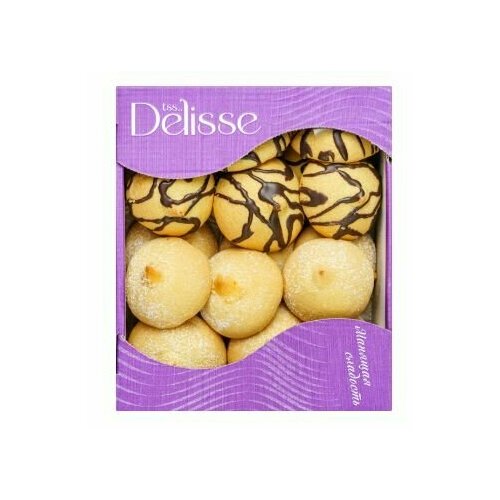 Печенье сдобное DELISSE Сочинское с ароматом малины и апельсина, 450г
