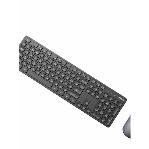 Беспроводной комплект UGREEN MK004 (15225) 2.4 GHz клавиатура 15219+ мышь 90372 Цвет: черный