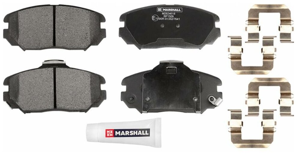 Тормозные колодки дисковые передние MARSHALL M2624618 для Hyundai Tucson (JM) 04- // кросс-номер GDB3409 // OEM 581012EA30 - фотография № 3