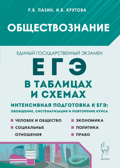 ЕГЭ Обществознание в таблицах и схемах Интенсивная подготовка к ЕГЭ обобщение систематизация и повторение курса 10-11 классы Пособие Пазин РВ Крутова ИВ