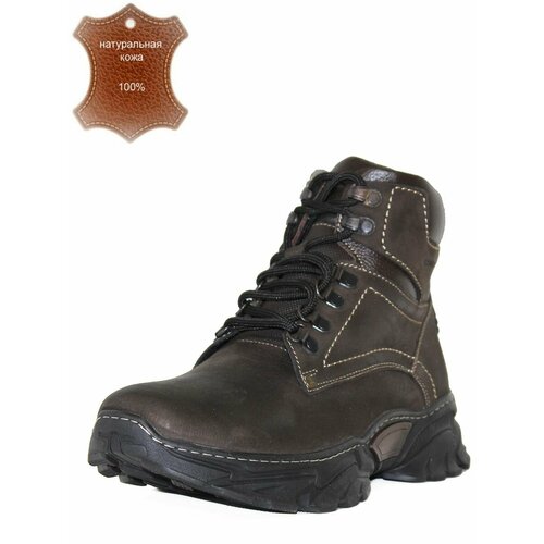 фото Ботинки leon’s grin, размер 44, коричневый