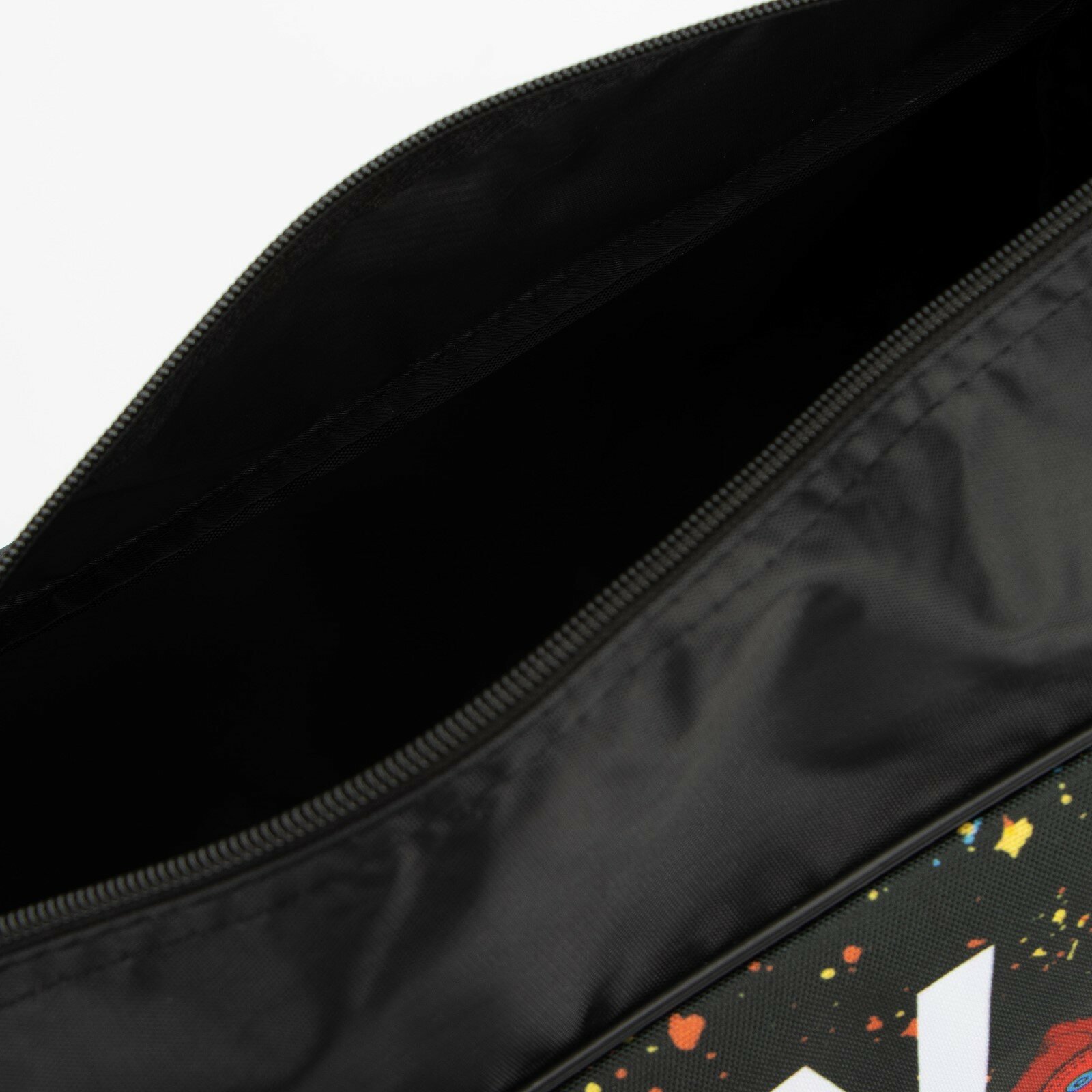 Сумка спортивная на молнии, наружный карман, цвет чёрный - фотография № 6