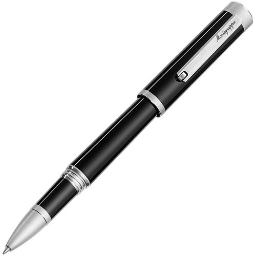 Подарочная Ручка роллер Montegrappa SR/ZERO Zero черная, палладий