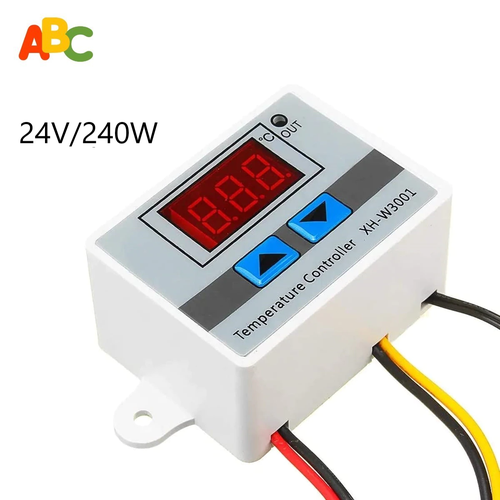 Цифровой регулятор температуры ABC 24V/240W XH-W3001 (X-CX01188C) цифровой регулятор температуры xh w3001 50 110 гр 10a 220v