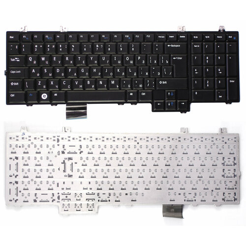 Клавиатура для ноутбука Dell 1735 1737 Черная p/n: 9J. N0J82.10R, NSK-DD10R, 0GY32, V082125AS разъем питания для ноутбука dell studio 1735 1736 1737 dl03