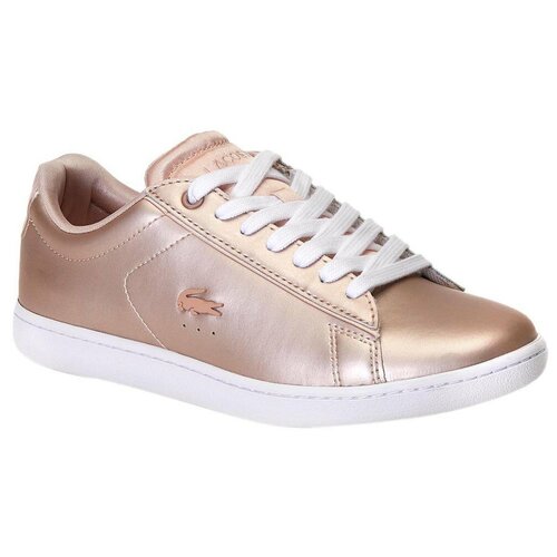 фото Женские кеды lacoste carnaby evo metallic trainers