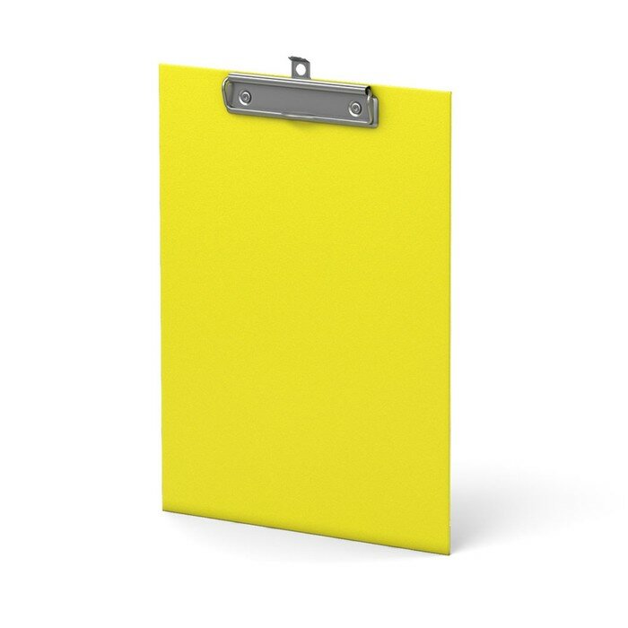 Планшет с зажимом Erich Krause "Neon", А4, 2 мм, ламинированный картон, желтый (7К27_125151)