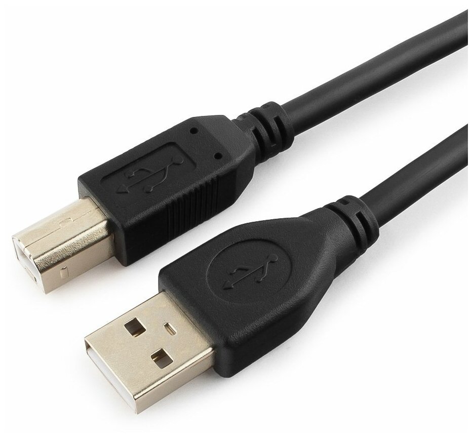 Кабель USB 2.0 Pro Cablexpert CCP-USB2-AMBM-6, AM/BM, 1,8 м, экран, черный