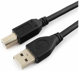 Кабель USB 2.0 Pro Cablexpert CCP-USB2-AMBM-6 (1.8м, AM/BM, экран, черный, пакет) (CCP-USB2-AMBM-6)