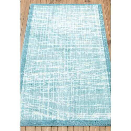 Коврик 80 на 140 см для ванной, бирюзовый Confetti Bath Bella Stream 02 Ancient Blue