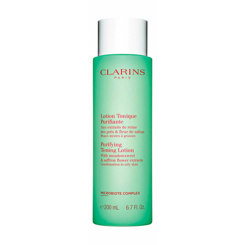 CLARINS Lotion Tonique Purifiante Тоник для комбинированной и жирной кожи очищающий, 200 мл уход за лицом terra thermalia натуральная маска для лица сужение пор для жирной и комбинированной кожи