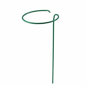 Кустодержатель для клубники, диаметр 15 см, высота25 см, ножка диаметр 0,3 см, металл, зелёный
