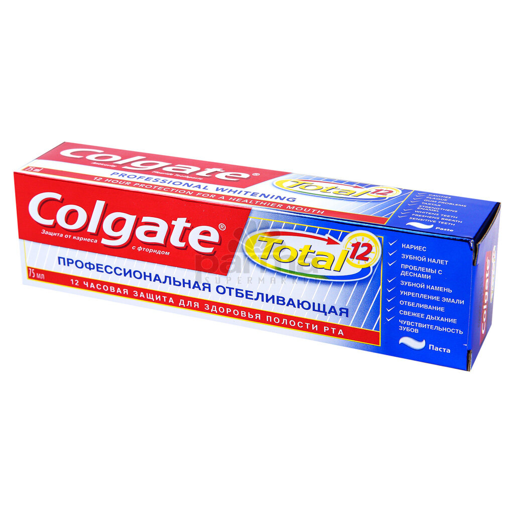 Зубная паста Colgate Total 12 Профессиональная отбеливающая, 75 мл - фото №19
