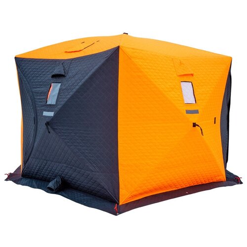Палатка для рыбалки пятиместная EX-PRO Юрта, черный/оранжевый