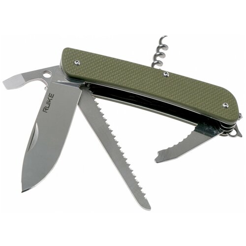 Нож многофункциональный RUIKE L32 зеленый