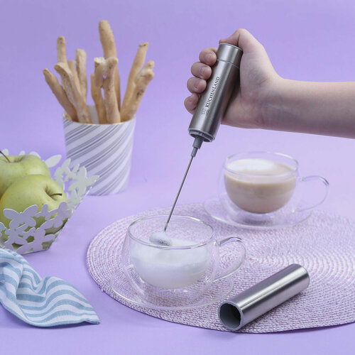 Изображение товара Вспениватель для молока, 24 см, погружной, сталь, Cappuccino, Kuchenland