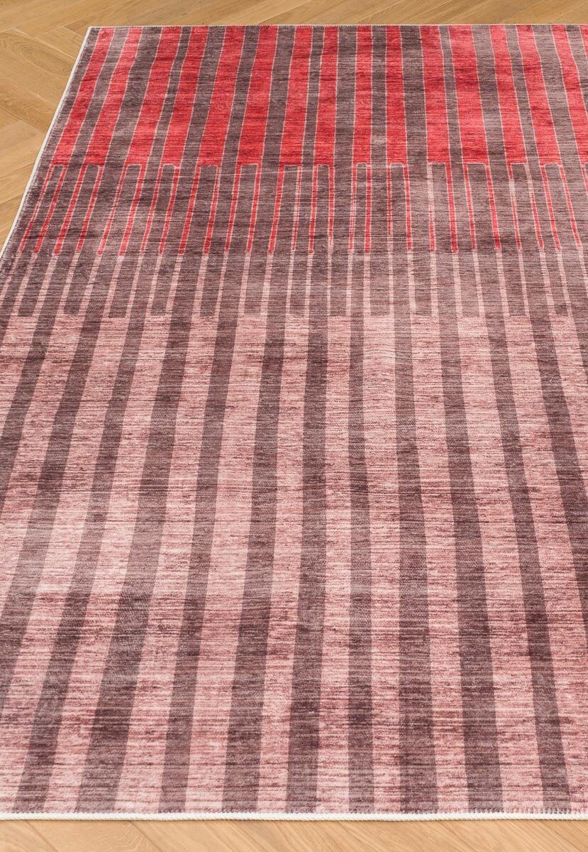 Ковер на пол 1,6 на 2,3 м в спальню, гостиную, коричневый, красный Bambu TD1625-00 - фотография № 1