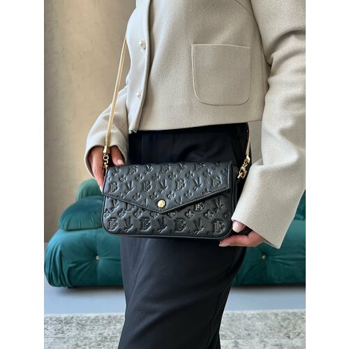 фото Сумка клатч beautiful birds linnet bb114122black, фактура тиснение, черный