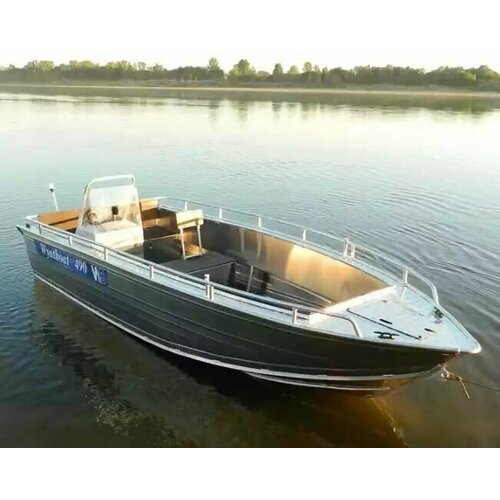 Моторная лодка Wyatboat-490C/ Алюминиевый катер/ Лодки Wyatboat