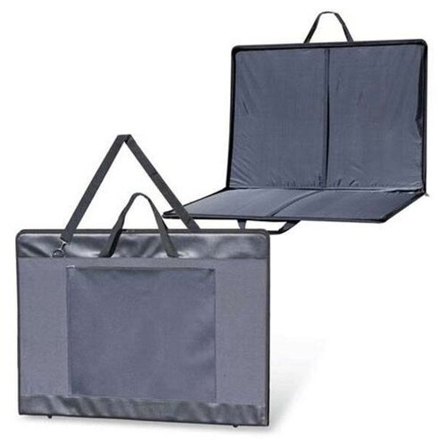 Папка-портфель для художника А1 Алекс Пленэр-1, черная, кожзам и ткань, 920х660мм (674/1)