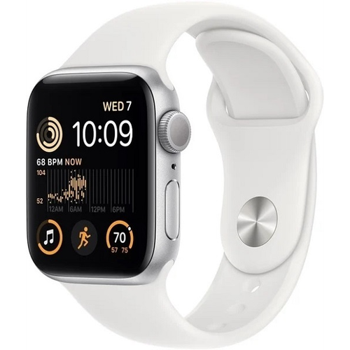 Apple Watch Series SE GEN 2 44мм Aluminum Case with Sport Band (S/M) silver (серебристый)