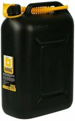 Канистра 25л. пластиковая для ГСМ (380х245х415) (черная) Oktan Diesel А1-01-18
