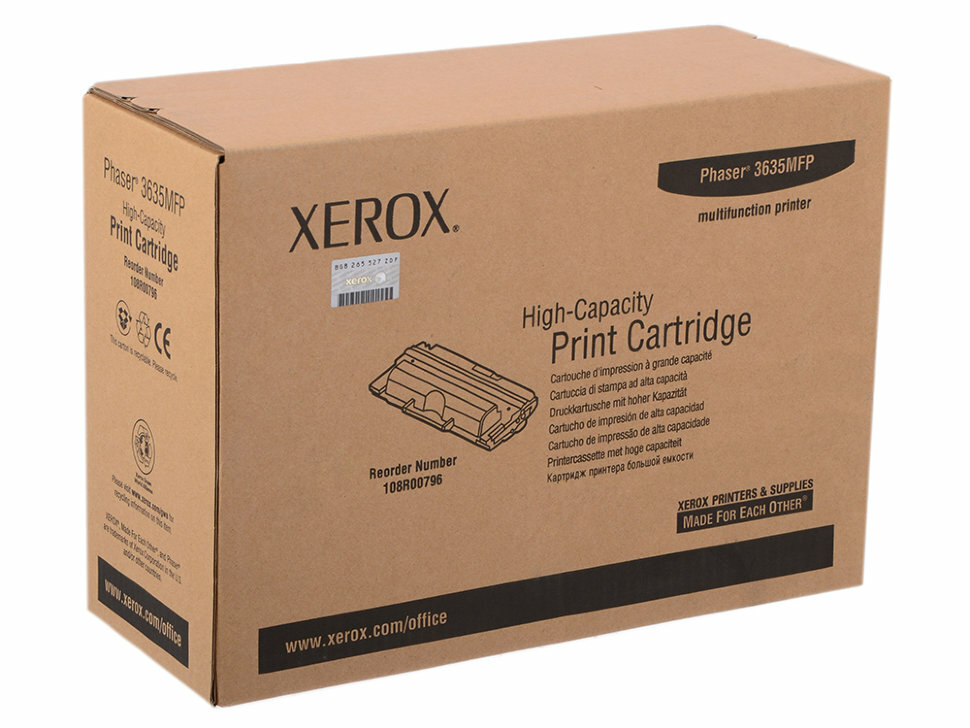 Картридж Xerox 108R00796, 10000 стр, черный