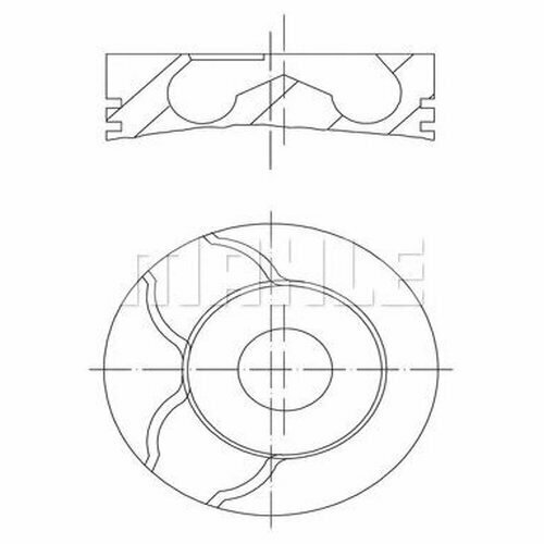 Поршень (STD) MERCEDES OM 602 SPRINTER 212 - 312 - 412 (89.00) Knecht/Mahle 0010100 для Mercedes E-CLASS S210, VF210, W210, G-CLASS W461, SPRINTER 901, 902