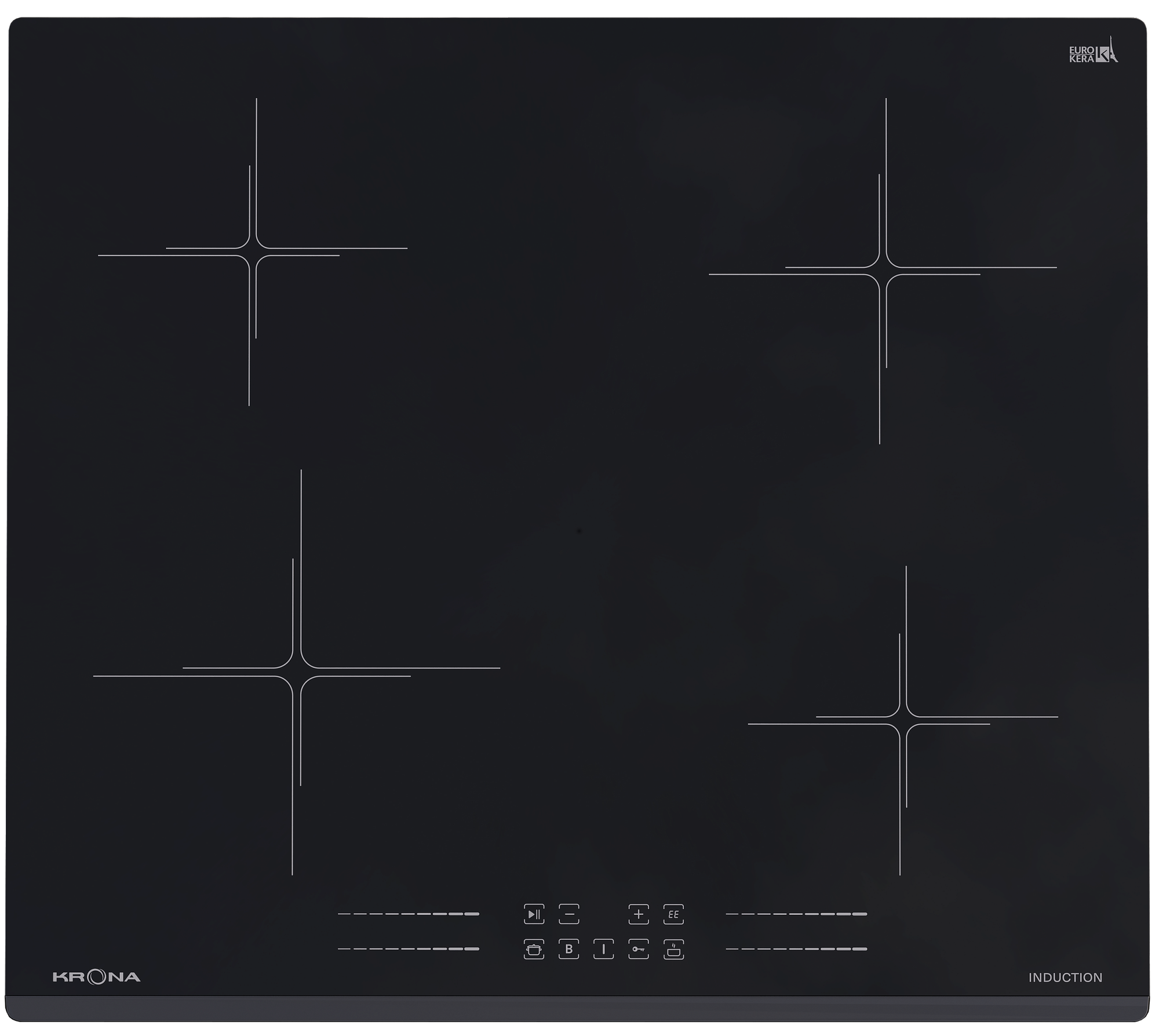 Варочная поверхность KRONA FARBE 60 BL встраиваемая индукционная черная Kronasteel - фото №13