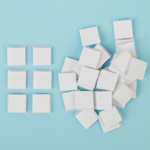 Липучка на клеевой основе Квадрат набор 48 шт размер 1 шт 1515 см 217₽