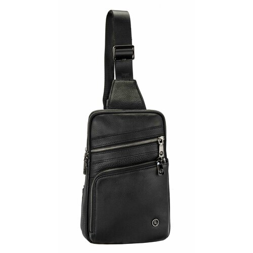 Сумка слинг Hight Touch сумка-слинг через плечо, фактура зернистая, черная