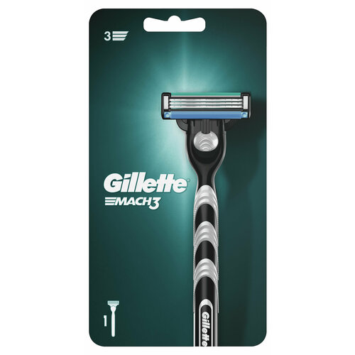 Бритва мужская Gillette Mach 3 с 1 кассетой, 1 шт