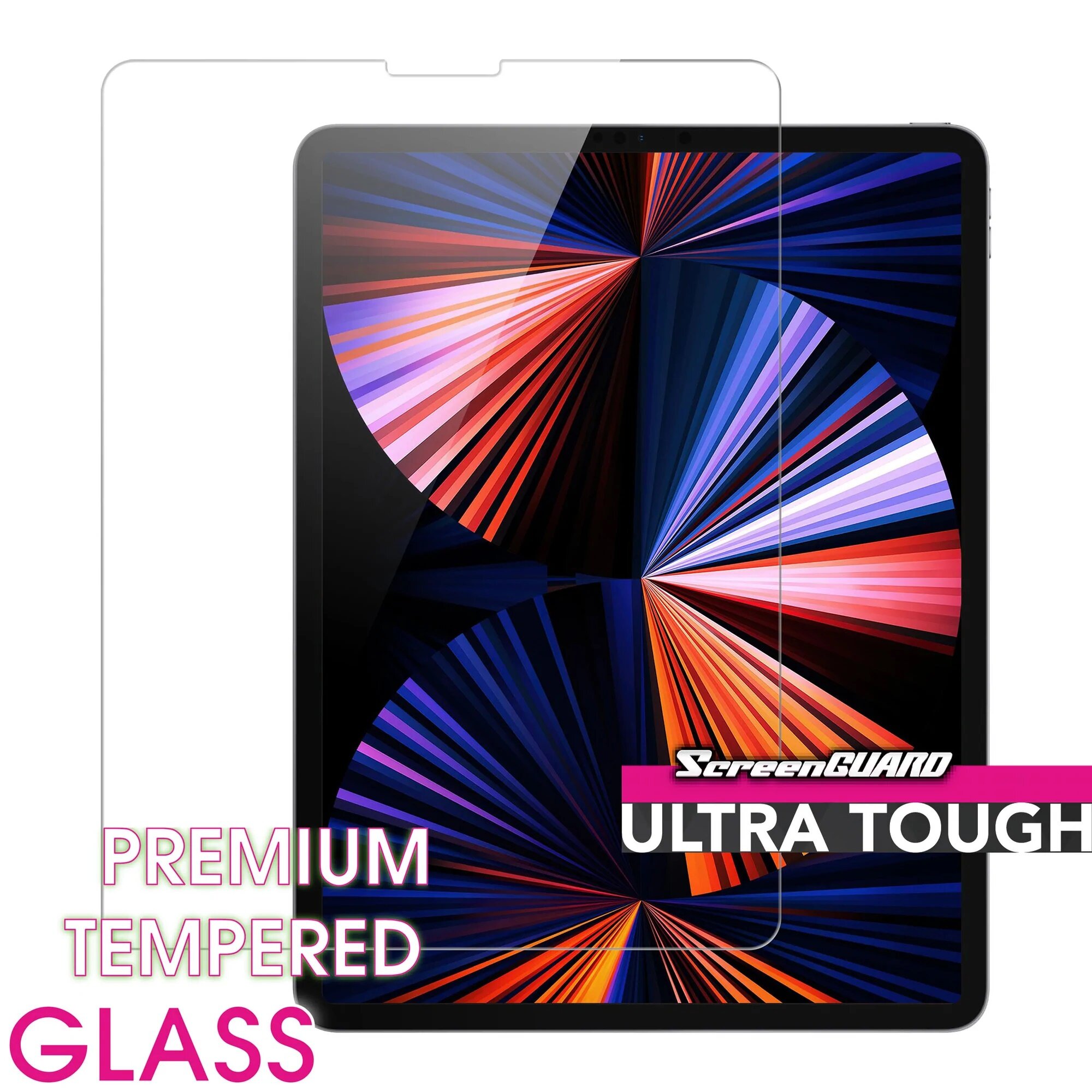 Полноэкранное защитное закаленное стекло Premium Tempered Glass для iPad Air 4-10.9" (2020)/iPad Air 5-10.9" (2022)/iPad Pro 11" (2018/2020/2021/2022) — фото 1