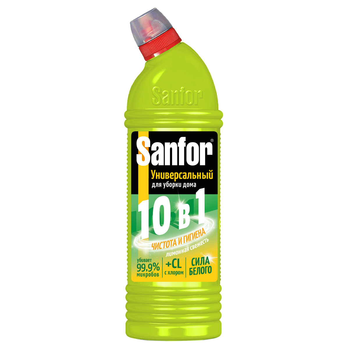 Чистящее средство Sanfor UNIVERSAL 10в1 Лимонная свежесть, универсальное, 1 л