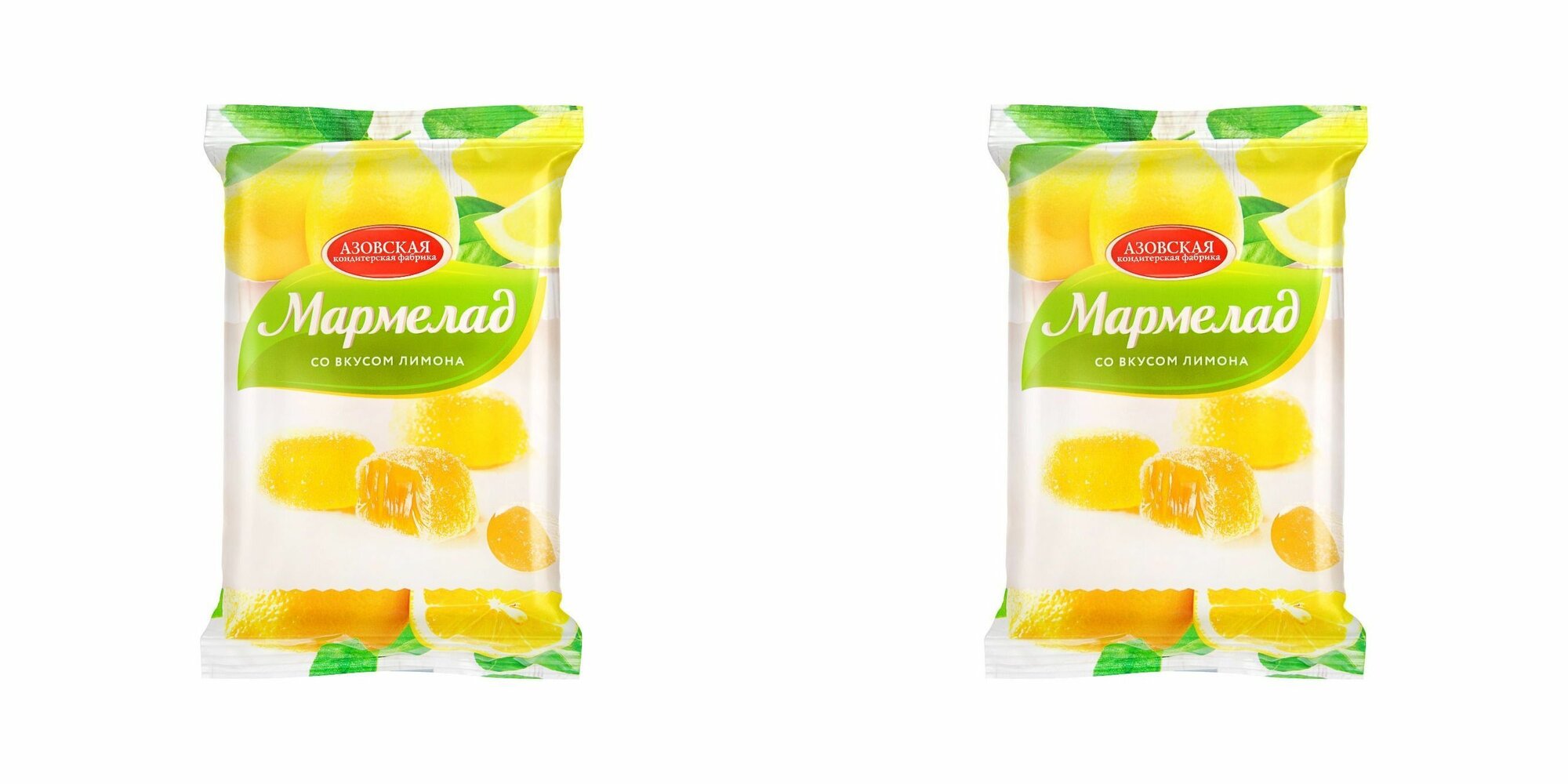 Азовская кондитерская фабрика мармелад Со вкусом "Лимона",300 гр.