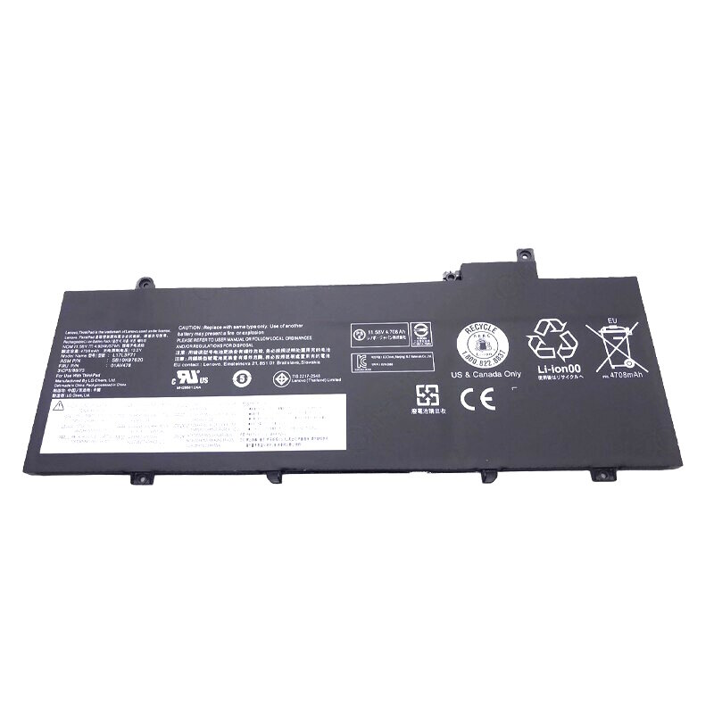 Аккумулятор для Lenovo ThinkPad T480s (L17L3P71, SB10K97620, 01AV478), 57Wh, 4920mAh, 11.58V