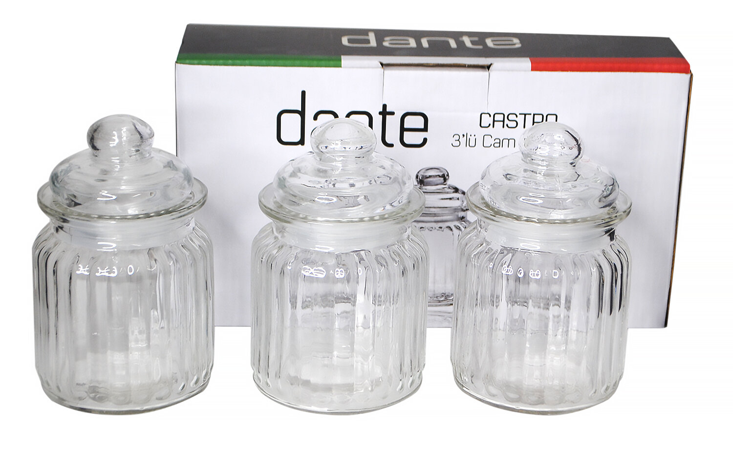 Набор 3-х стеклянных банок для специй и круп 300 мл с крышками (органайзер для сыпучих продуктов)