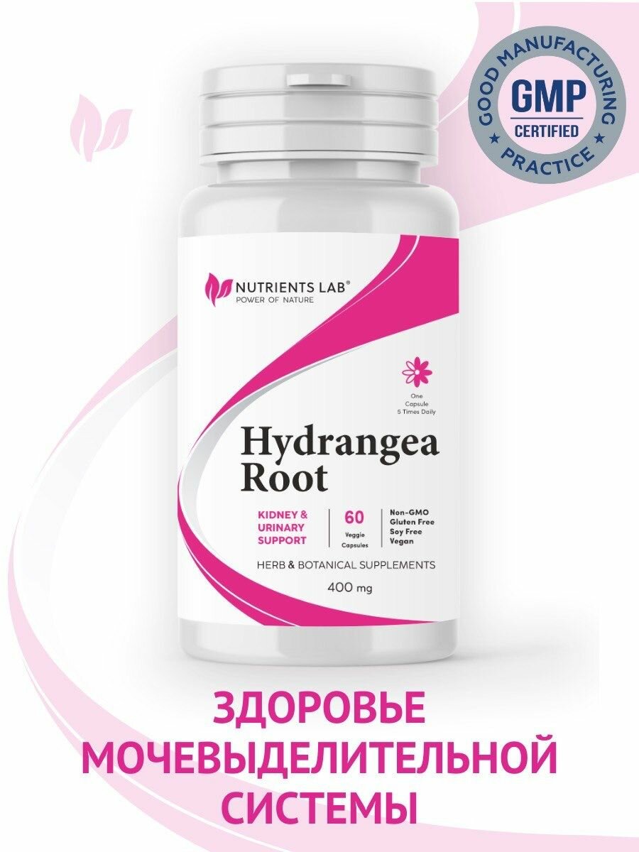 БАД "Гортензия TSN Nutrients Lab", для почек, мочегонное, 60 капсул