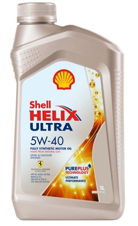 Масло моторное синтетическое Shell Helix Ultra 5W40 SP 1л 550055904