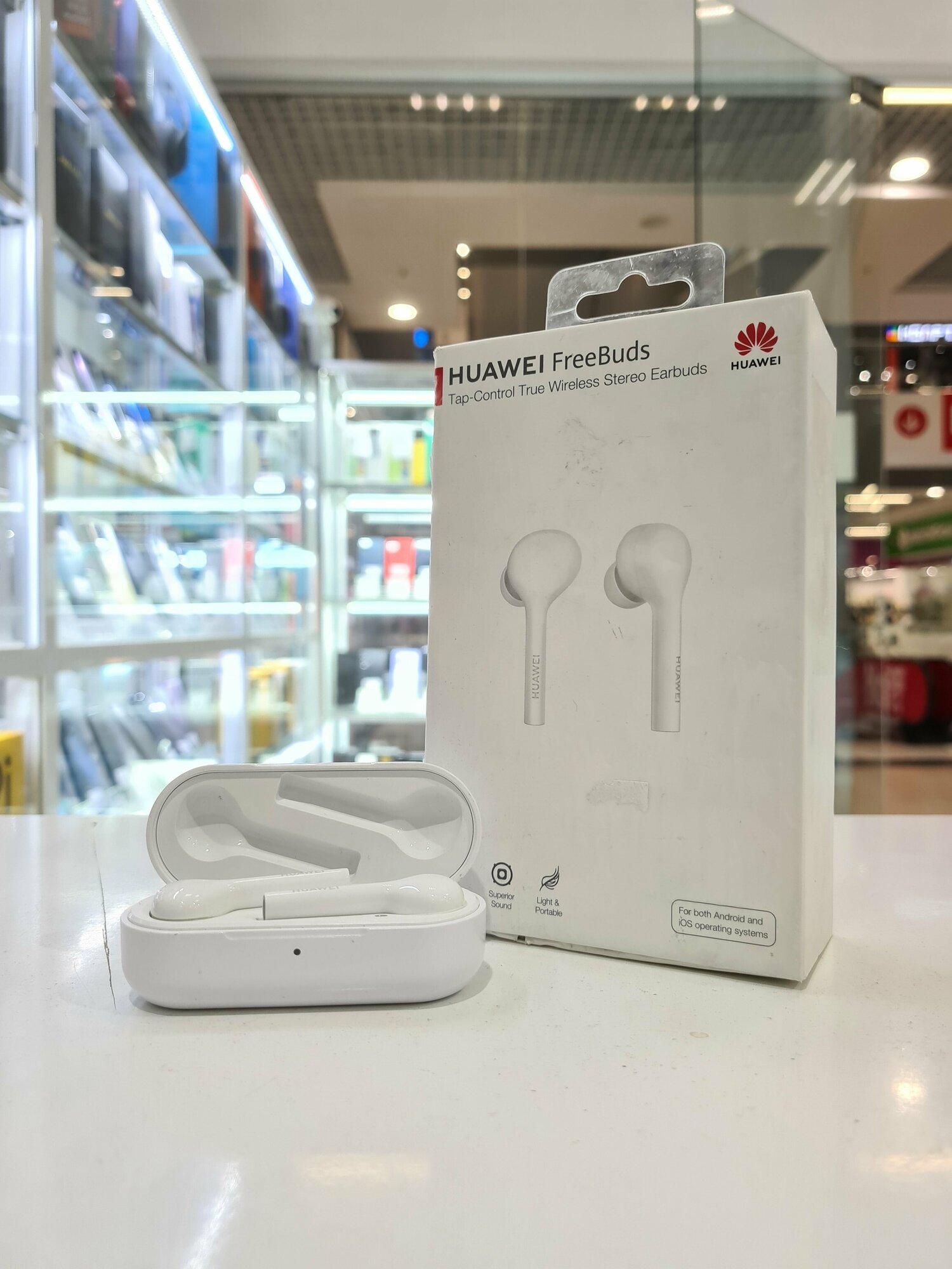 Беспроводные наушники HUAWEI FreeBuds, white