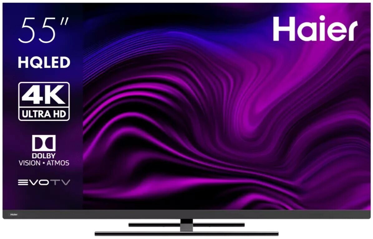 55" Телевизор Haier 55 Smart TV AX Pro, HQLED, 4K UHD, Android TV