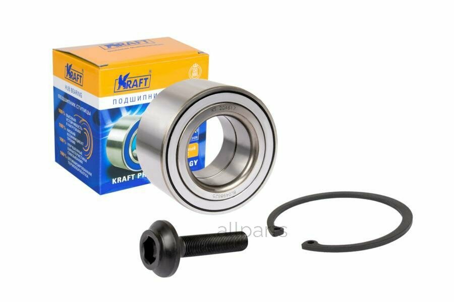 KRAFT KT204617 подшипник ступицы переднего колеса комплект AUDI A3 (96-12) TT (98-06)/VW GOLF (97-05)