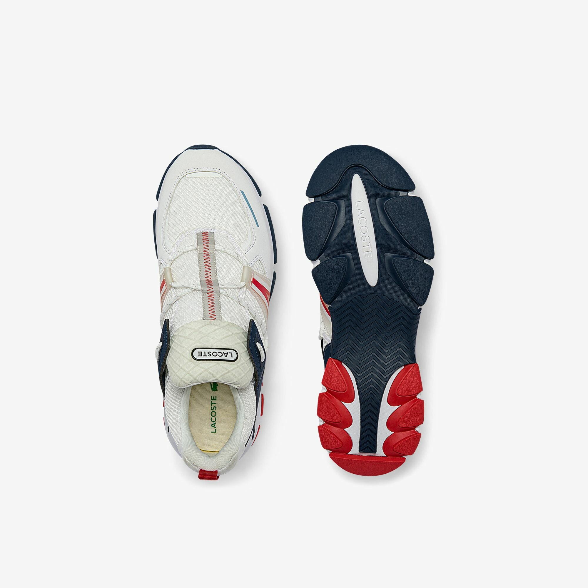 Кроссовки LACOSTE, размер T105, белый/синий — фото 1