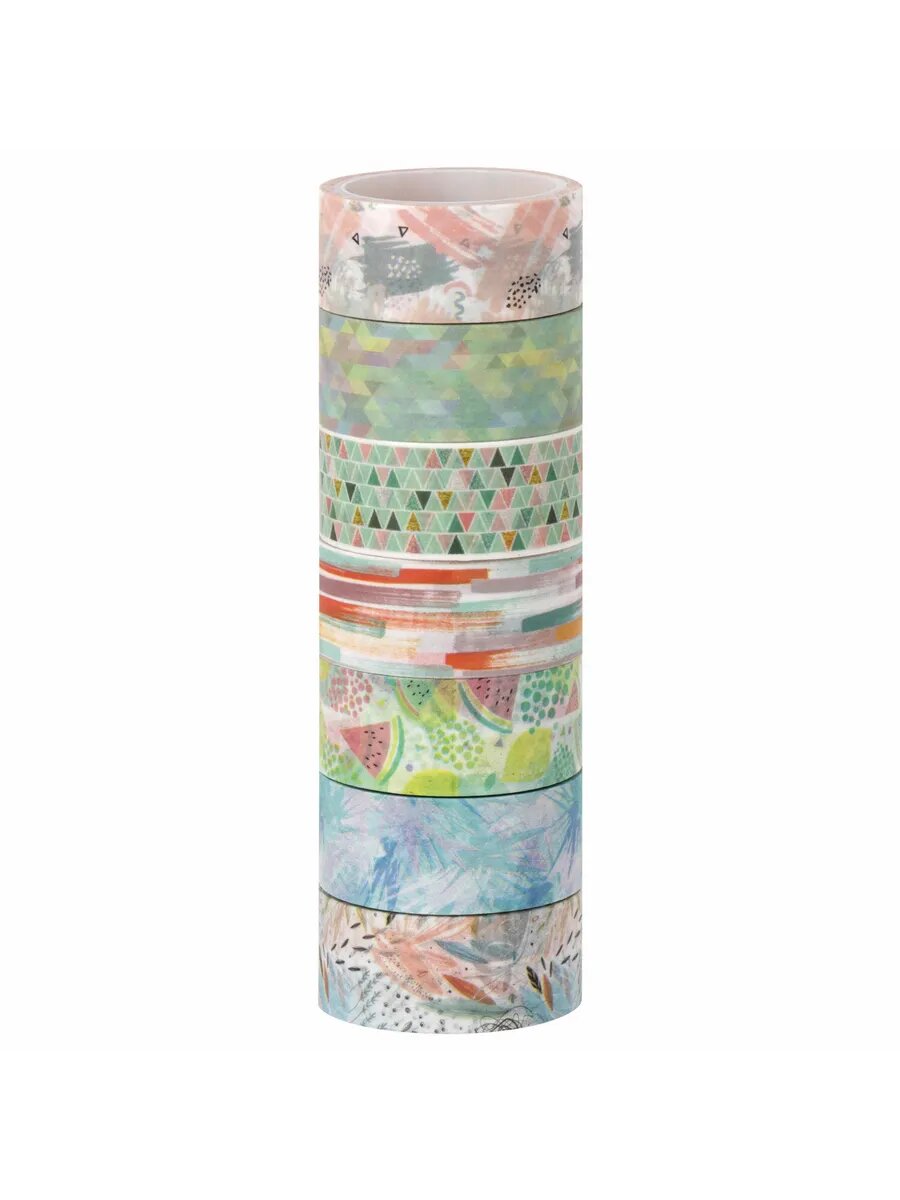 6шт Клейкие WASHI-ленты для декора 