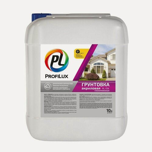 Изображение товара Грунт акриловый для наружных и внутренних работ ProfiLux PL-17A (10л)