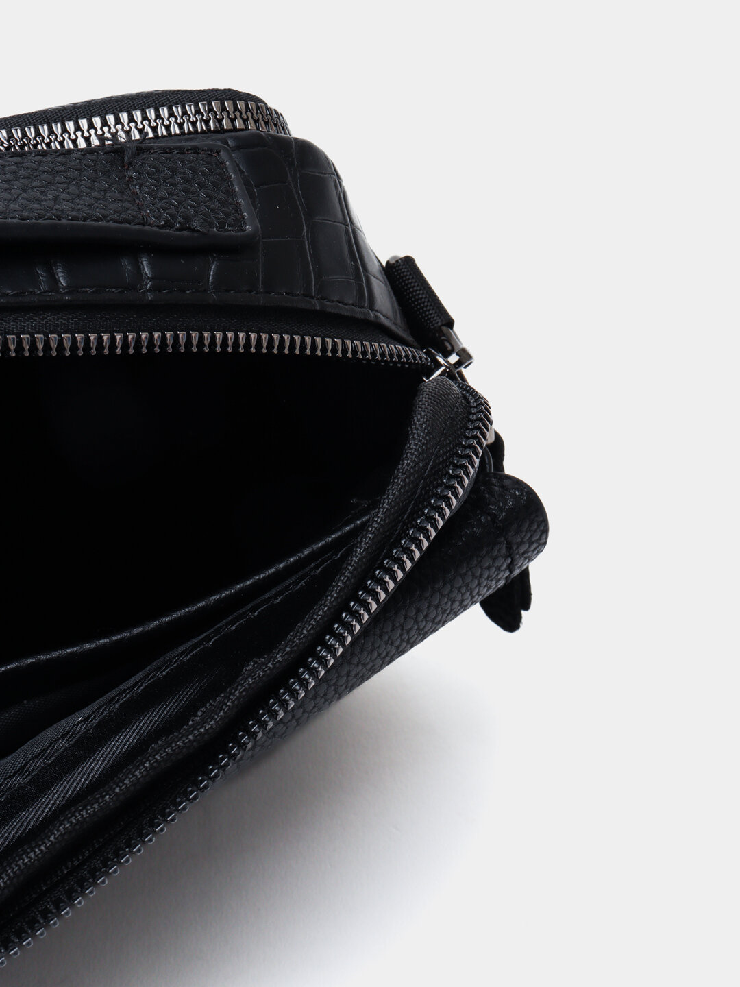 Зажим для купюр, фактура гладкая, черный, гладкий — фото 1