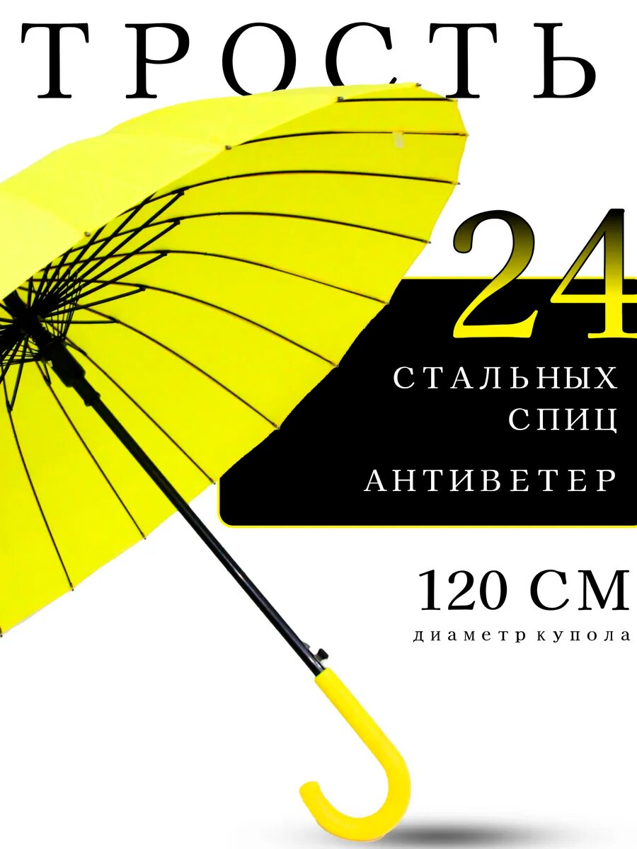 Зонт-трость Classica, желтый