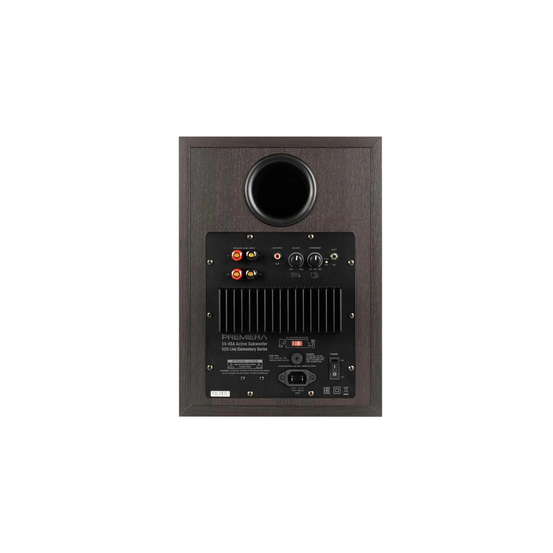 Фазоинверторный сабвуфер Premiera ES-8SA Mocca wood grain — фото 1