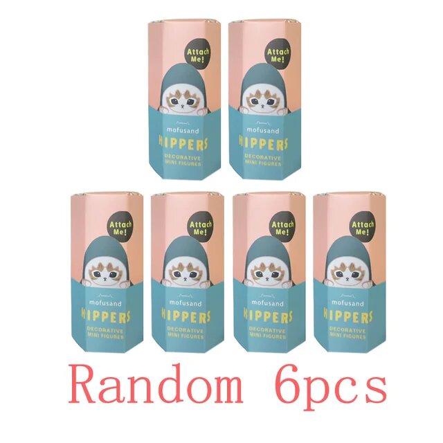 MINISO Mofusand Blind Box Hippers Мини-фигурка акула и кошка