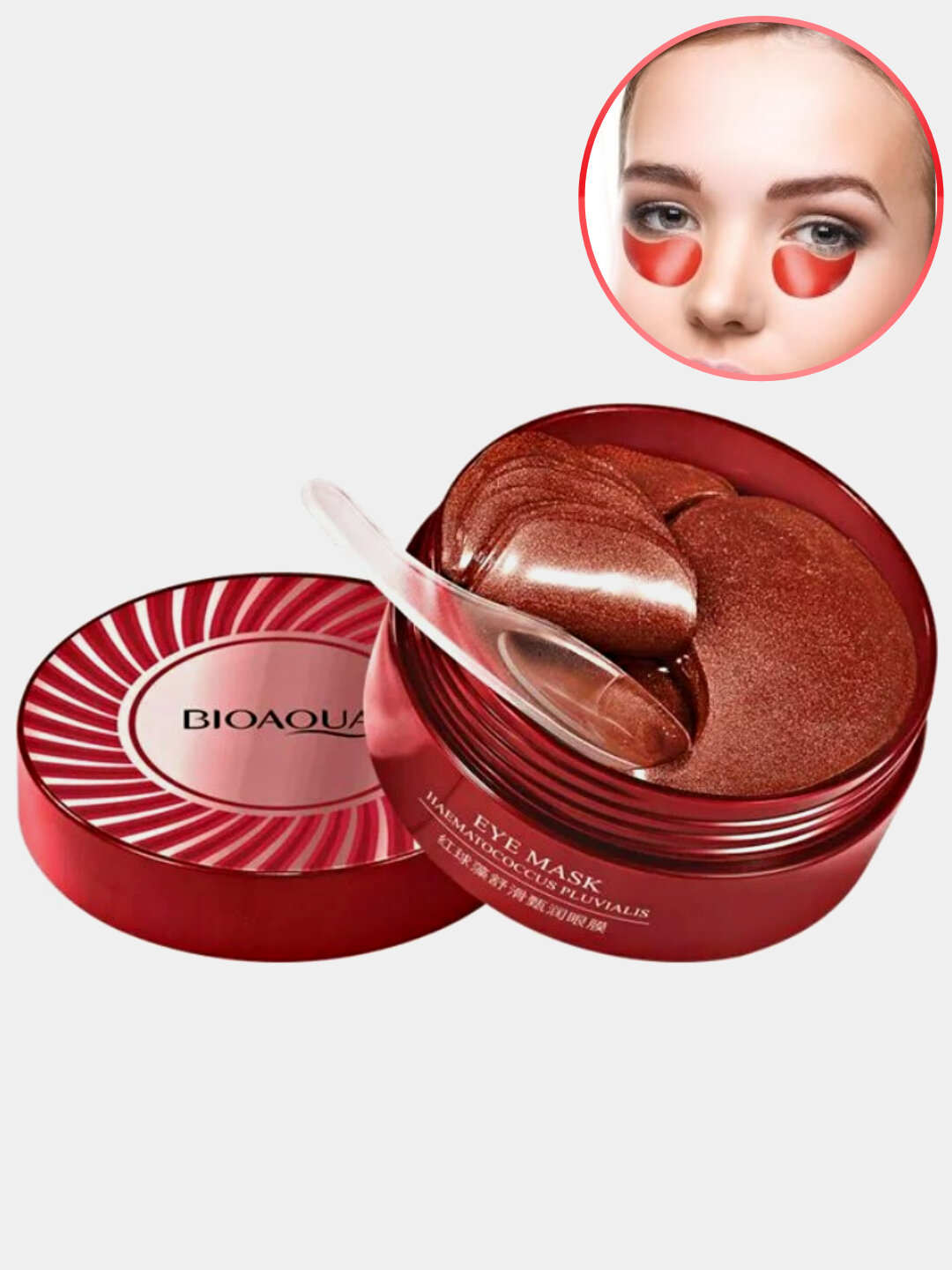 Маска вокруг глаз BIOAQUA 60 патчей, омолаживающий эффект, увлажнение — фото 1